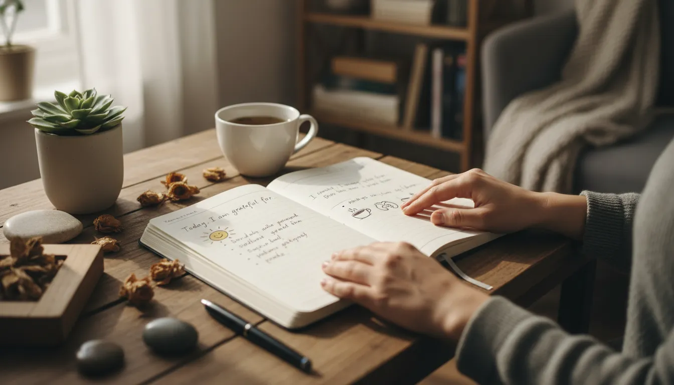 매일 감사한 일을 기록하며 삶의 만족도를 높이는 감사 일기 쓰는 법과 긍정 에너지를 전파하는 태도