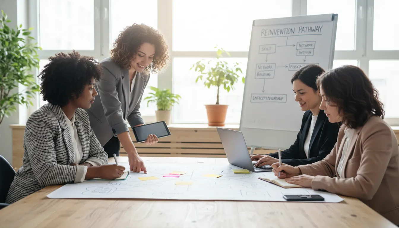 결혼과 육아로 경력이 단절된 여성들이 자신의 강점을 살려 다시 사회로 복귀하기 위해 준비해야 할 재취업 전략