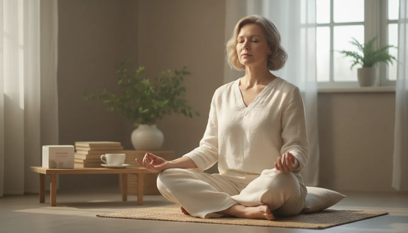 갑자기 찾아온 갱년기 증상으로 힘들어하는 중년 여성을 위한 호르몬 요법과 마음을 다스리는 명상