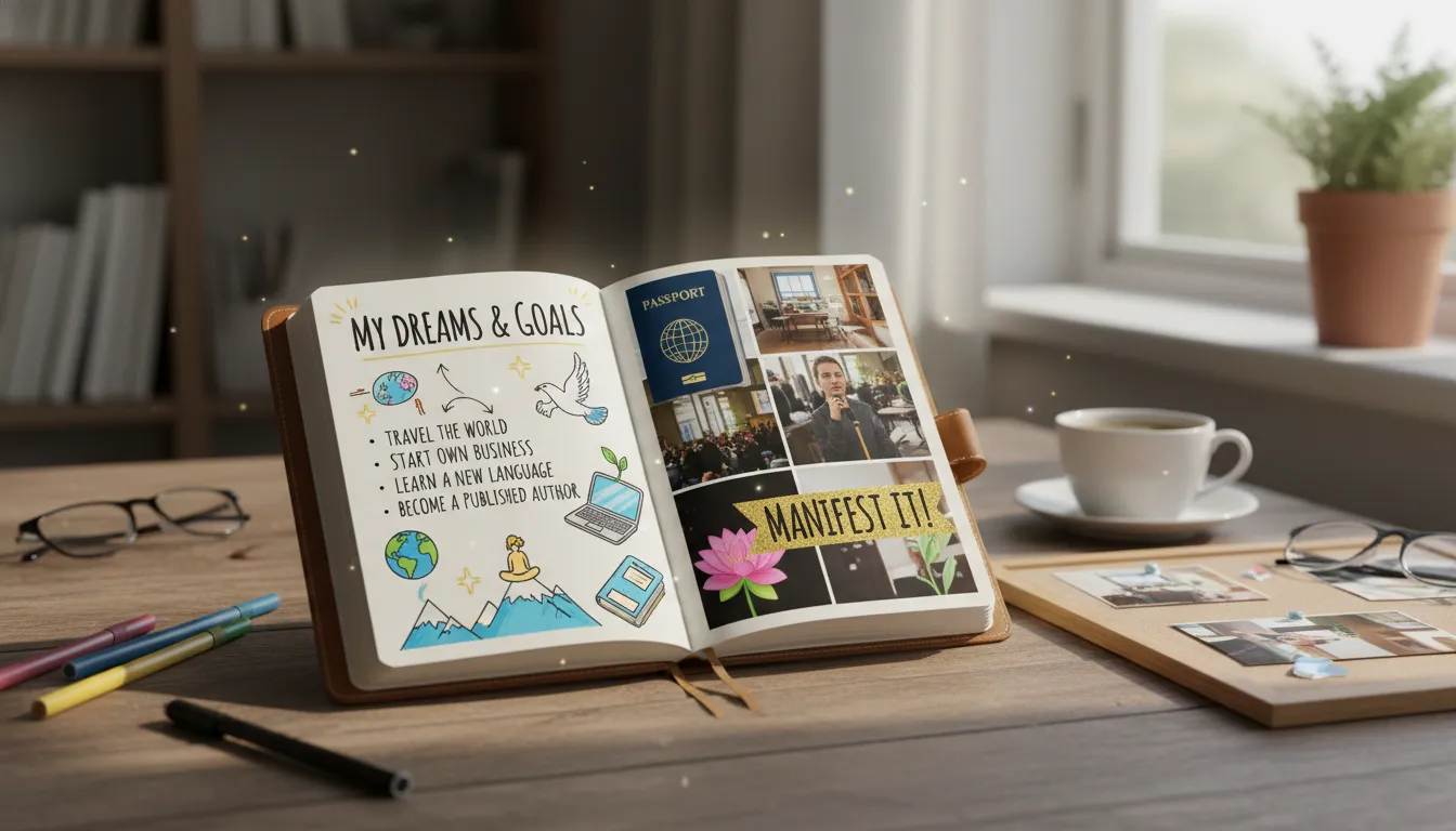 매일 쓰는 다이어리에 나의 꿈과 목표를 적고 시각화하여 현실로 만드는 끌어당김의 법칙 실천하기