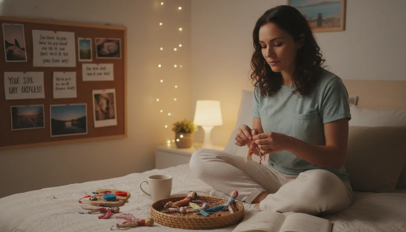 매일 밤 걱정 때문에 잠 못 드는 여성을 위한 걱정 인형 만들기 프로젝트와 불안을 잠재우는 마인드셋