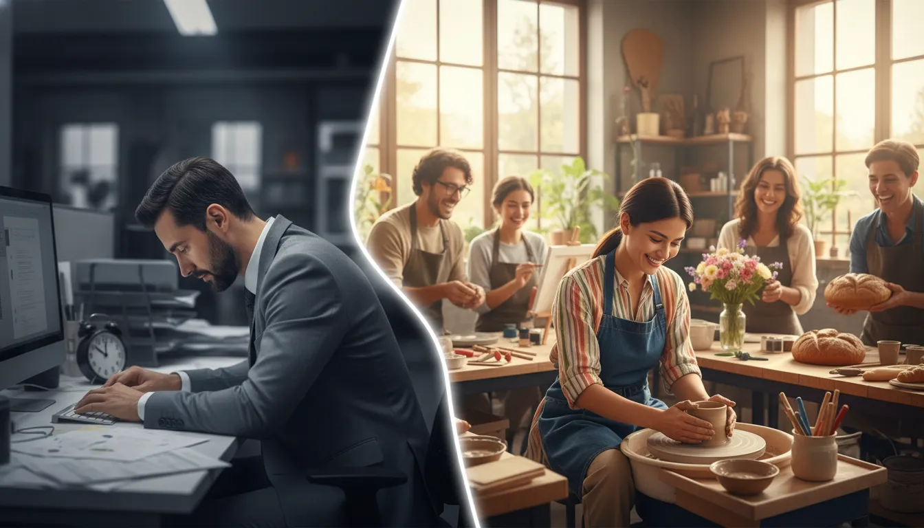 매일 똑같은 일상에 지친 직장인에게 새로운 활력을 불어넣는 취미 생활 추천과 원데이 클래스로 배우는 즐거움