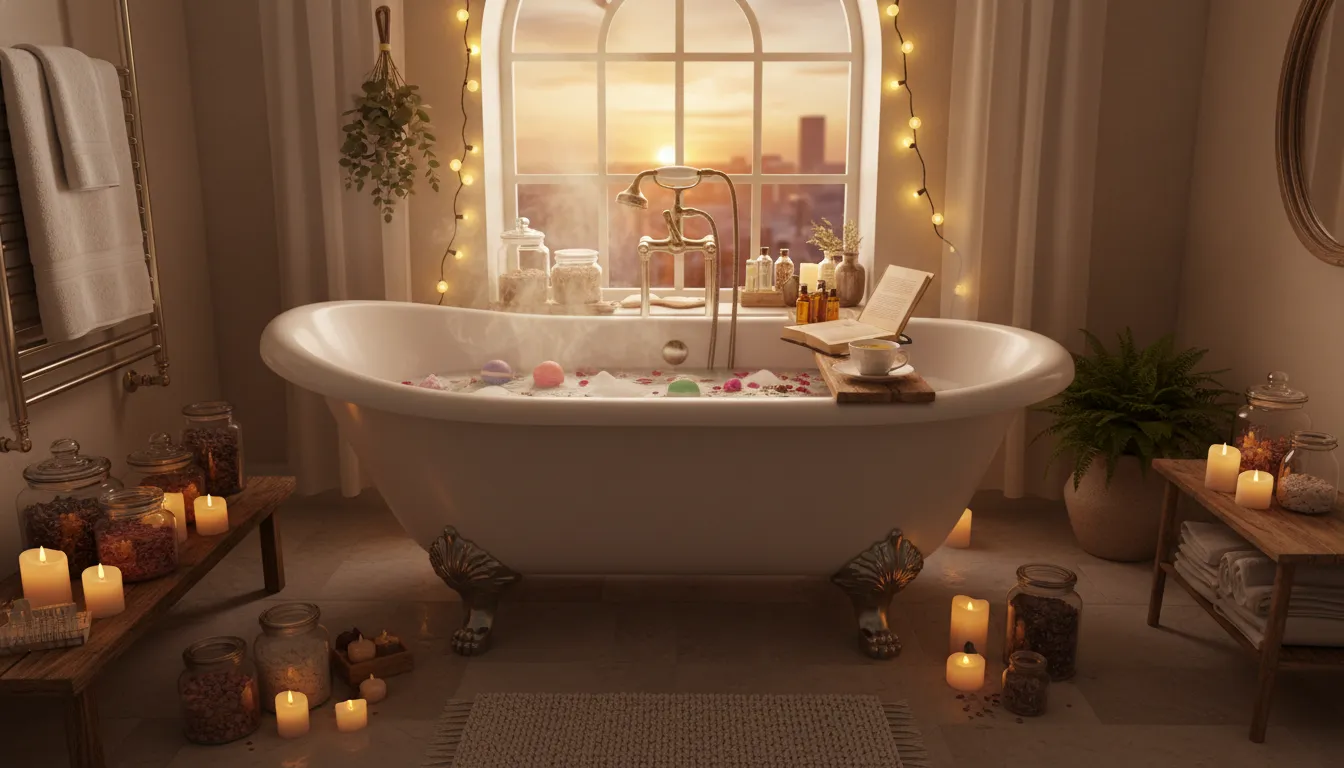 매일 저녁 반신욕으로 하루의 피로를 풀고 혈액 순환을 돕는 입욕제 추천과 욕실을 스파처럼 꾸미기