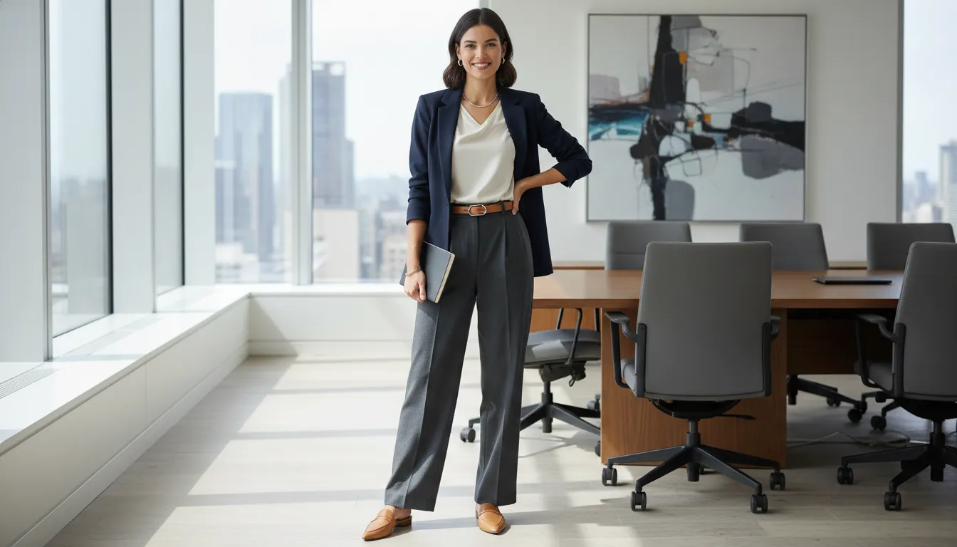 중요한 미팅에서 상대방을 압도하는 세련된 비즈니스 캐주얼 코디 공식과 체형 단점을 보완하는 스타일링 팁