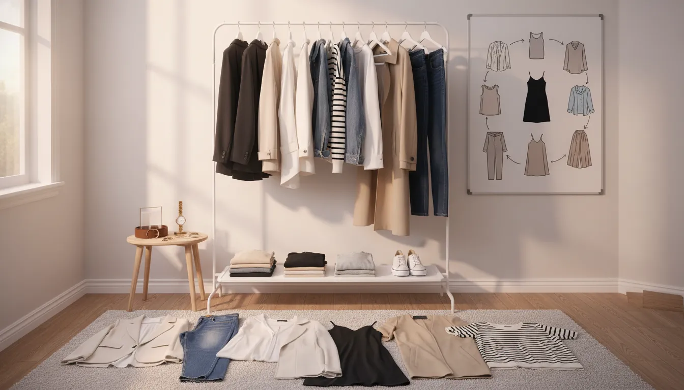 매일 아침 옷 고르는 시간을 줄여주는 캡슐 옷장 만들기 프로젝트와 기본 아이템으로 돌려 입는 코디 공식